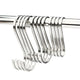 S Flat Hooks 304 Stainless Steel Bedroom/Kitchen/Bathroom/Living Room/Garden