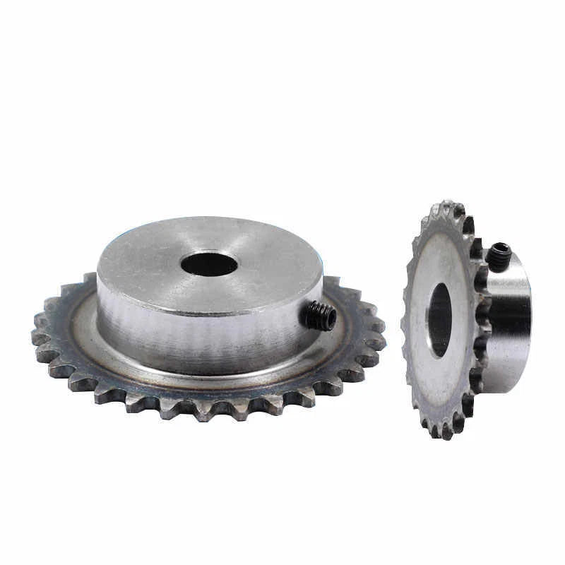 10T - 70T Roller Chain Sprockets 04C 1/4" Pitch 6.35mm Chain Links 45# Steel
