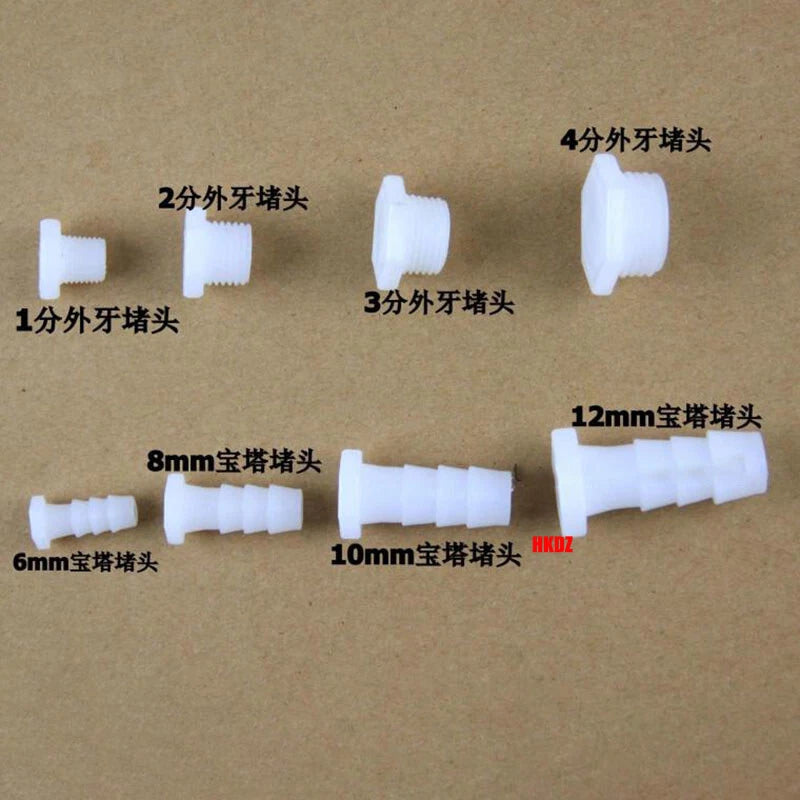 2.4~12mm Hosetail Connector Fitting Barb Male BSP Plastic Pool Hose Pipe Adaptor