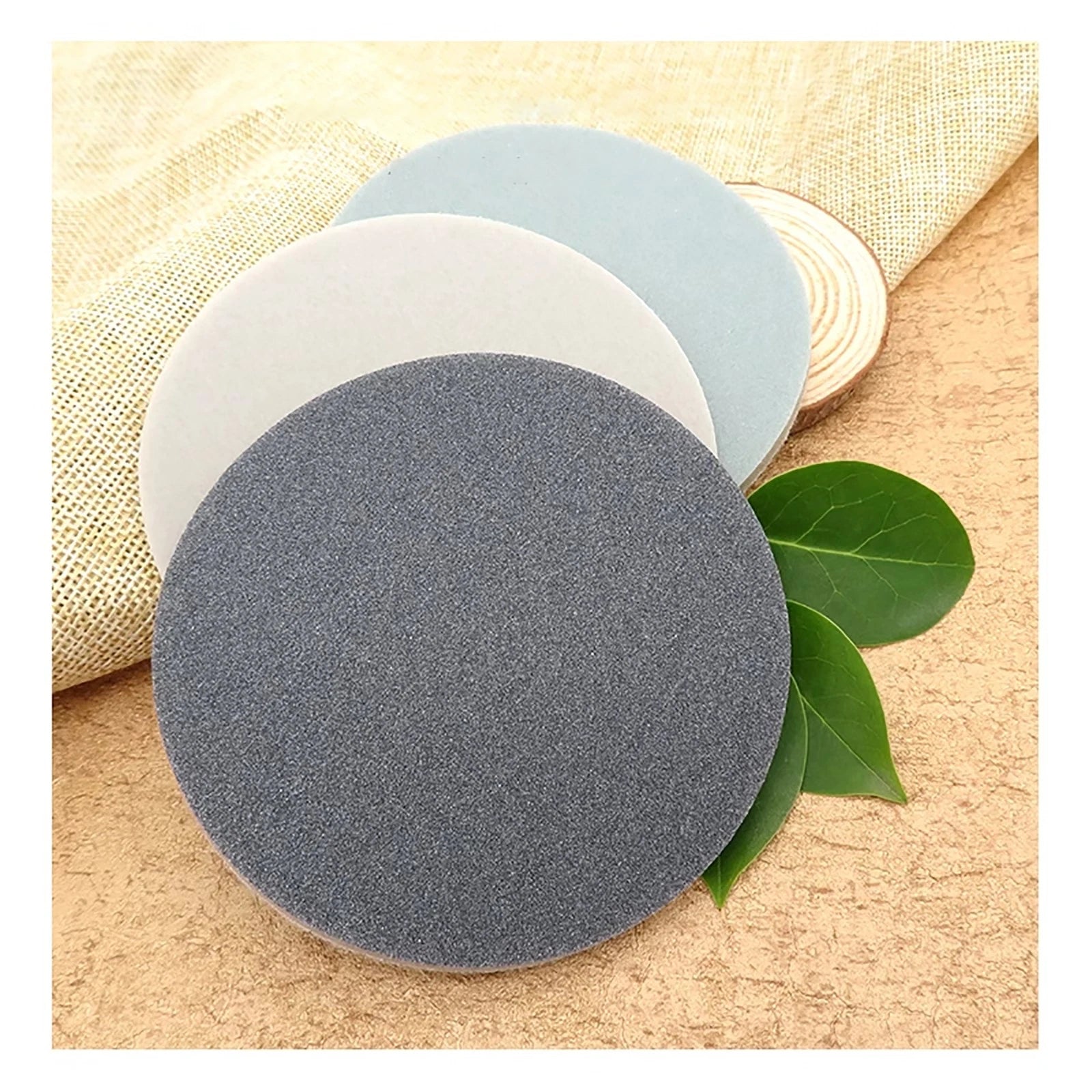 25-150mm Sponge Abrasive Sanding Discs Sandpaper 300-3000Grit Hook and Loop Pads