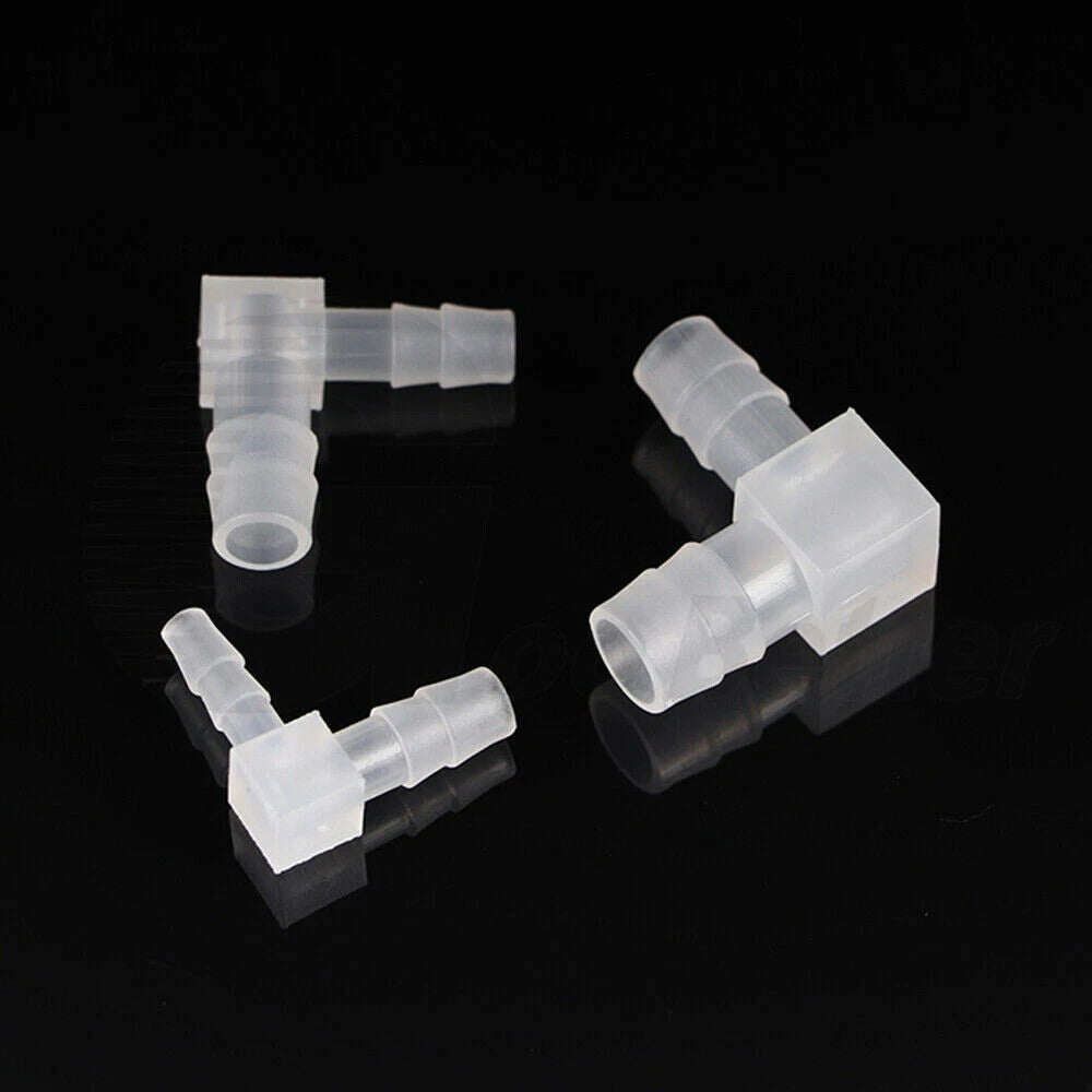 Plastic Elbow Barb Hose Connector — L-Piece Tube Joiner for Air, Fuel & Water (1.6mm–20mm)