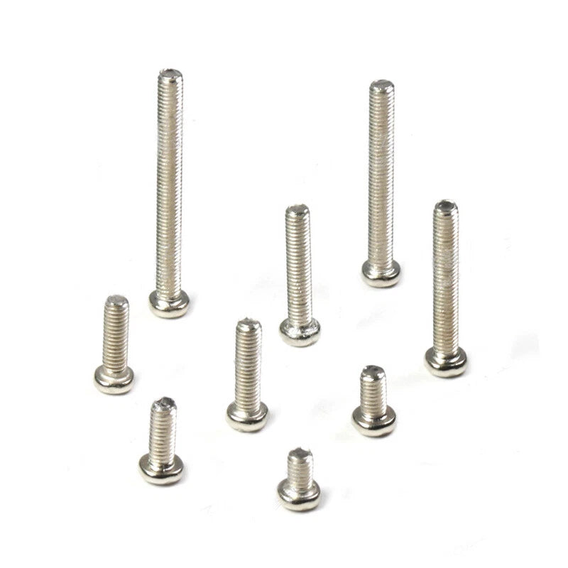 M3 Phillips Round Head Machine Screws – Small Bolts, Nickel Plated (5mm–30mm Lengths)