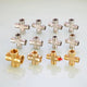 Brass 4-Way Cross Pipe Fitting — 1/2" & 3/4" Male or Female Thread, Water Air Gas