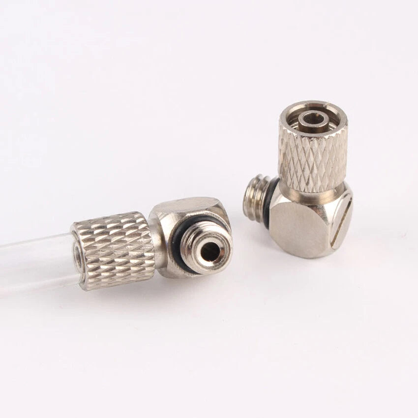 Mini Pneumatic Elbow Fittings — Push-In Hose Barb to Male Thread Connectors (3mm–6mm OD, M3–M6)