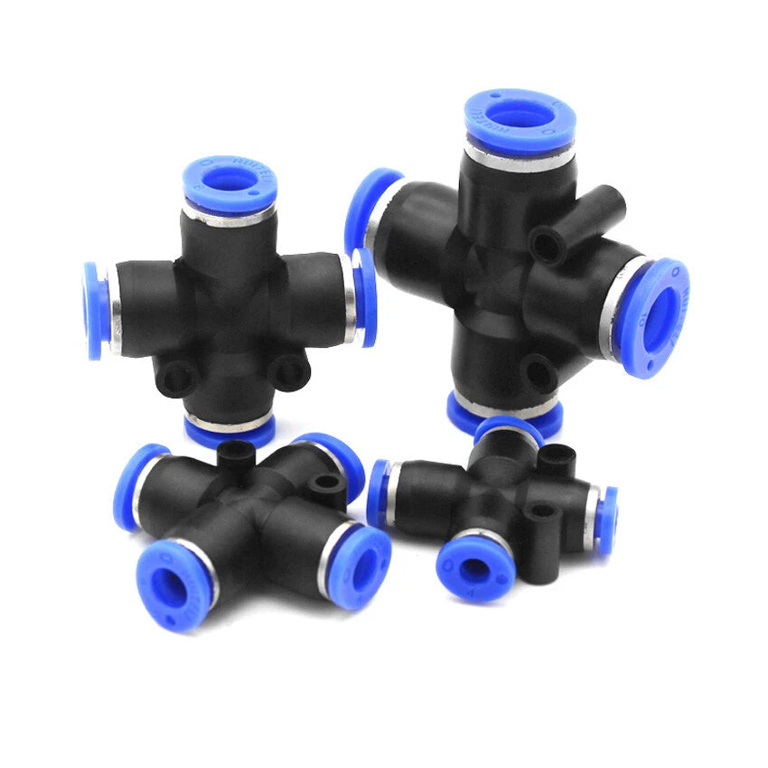 Pneumatic Push-In Tube Fittings | Air Line Quick Connectors 4–16mm OD