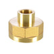Brass BSP Female Thread Reducing Pipe Adapter Connector — 1-1/4" to 2"
