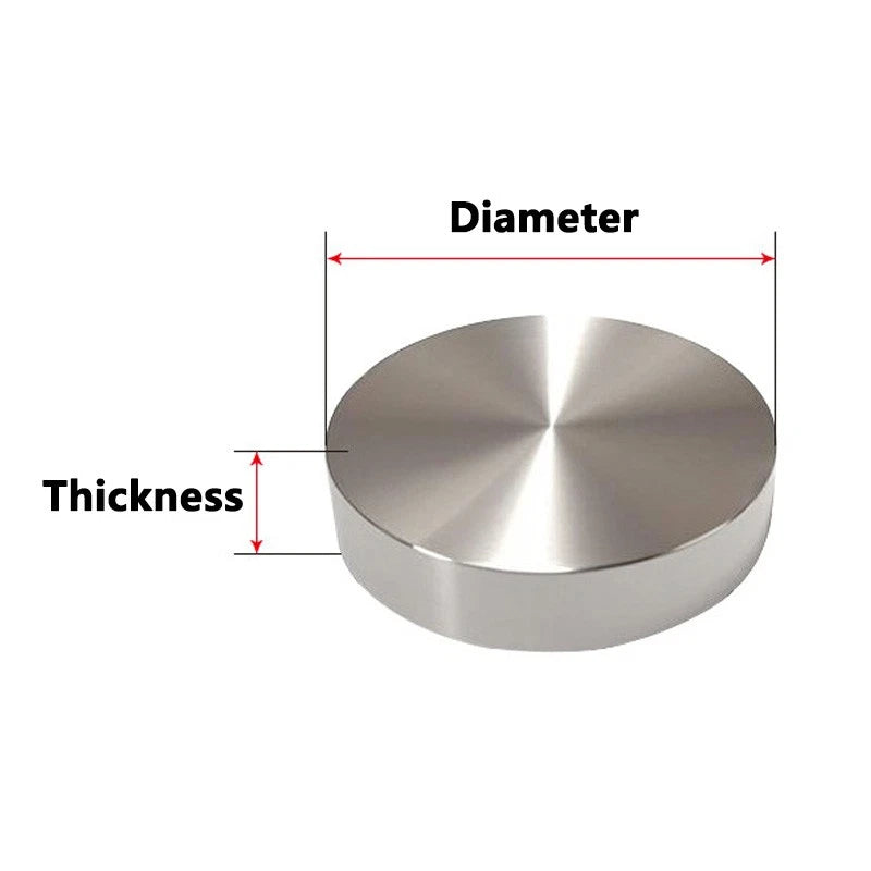 10-60mm 304 Stainless Steel Plate Round Circle Disc Blank 20-200mm OD CNC Turned