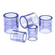 Clear PVC Straight Pipe Coupling — Socket Fitting 20mm to 110mm