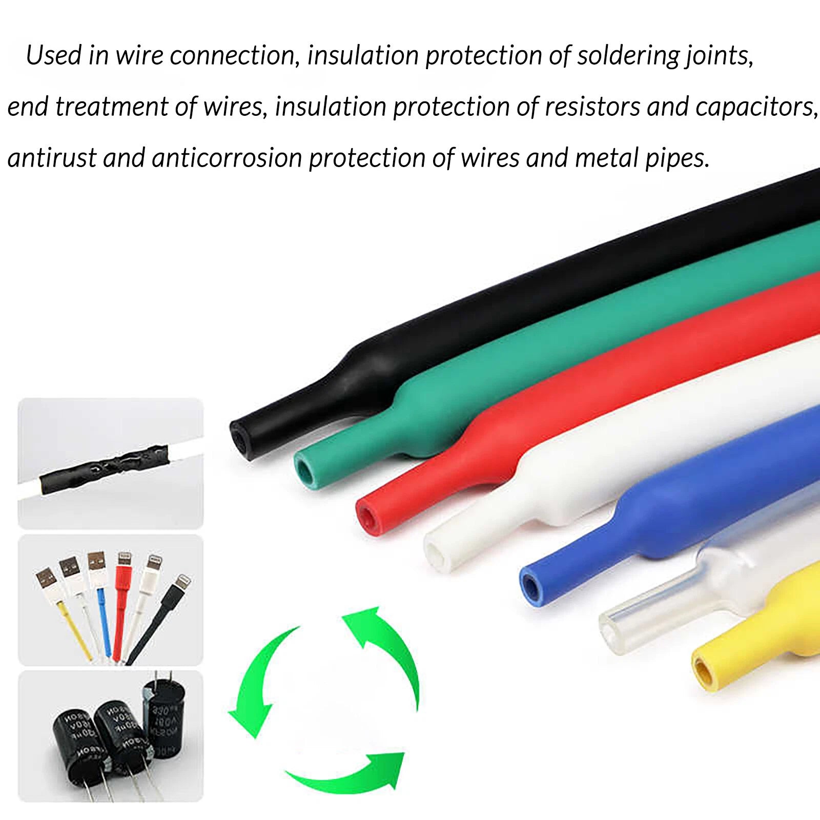 Heat Shrink Tubing 2:1 Ratio — All Sizes & Colors
