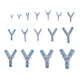 Y Joiner 3-Way Plastic Barb Hose Connector – Air Fuel Water Pipe Fitting