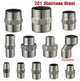 Male x Male Stainless Steel Pipe Fittings — Equal & Reducing Straight Connector