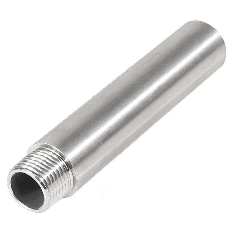 1/2" Stainless Steel Female x Male NPT Extension Pipe Nipple | Barrel Nipple