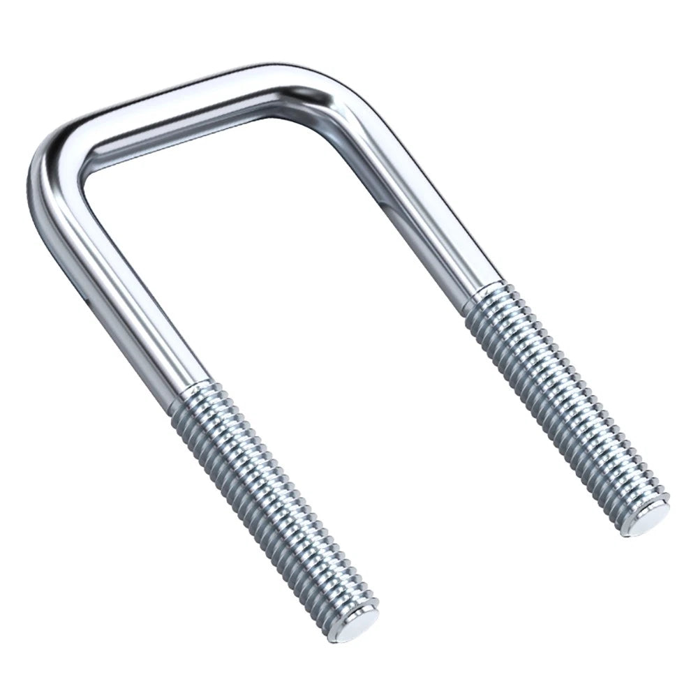 Square U-Bolts Galvanized Carbon Steel Fixing Clamp Bolt M6 M8 M10 M12 M14 M16