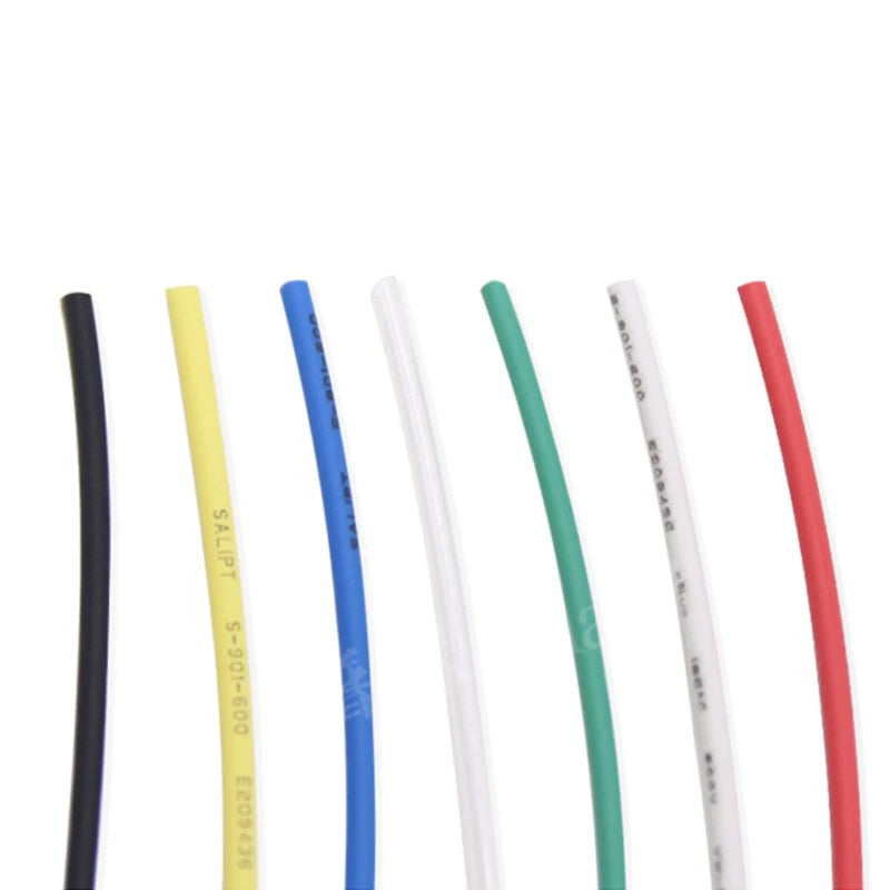 Heat Shrink Tubing 2:1 Ratio – 0.6mm & 0.8mm, 7 Colors, 5–50 Meter Rolls