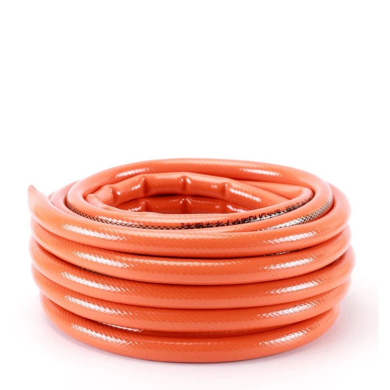 PVC Flexible Braided Tubing — Hydroponics & Irrigation Hose with Optional Clips