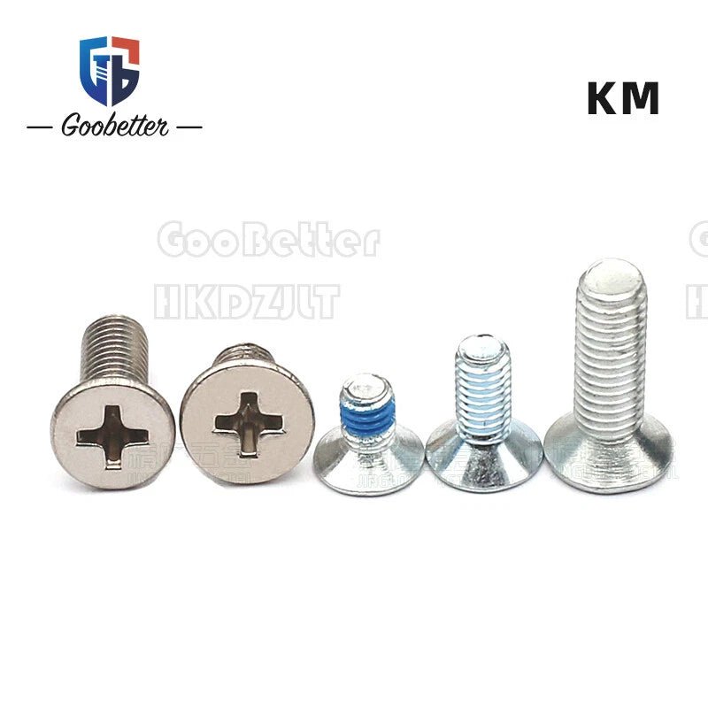 M4 Phillips Flat Head Countersunk Machine Screws — 5 to 45mm, Carbon Steel & Stainless, 9 Finishes - HomeDIYer