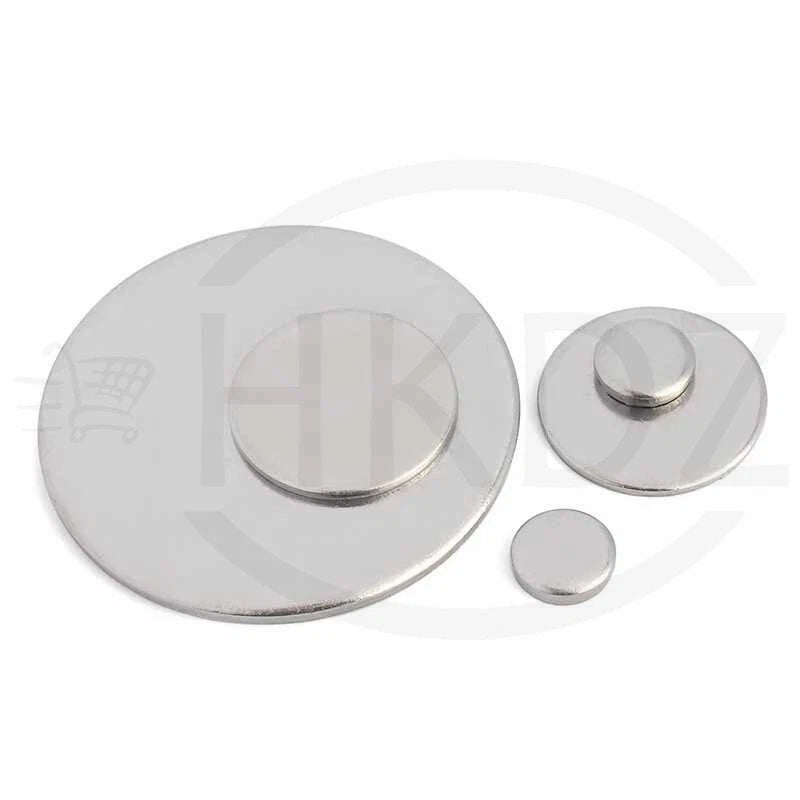Stainless Steel Blank Round Disc 304 Grade Metal Sheet Plate Ø6-80mm Thick 1-5mm