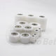 6mm Bore Plastic Roller Wheel Two Ball Bearing Coated PP POM Pulley Guide Wheel