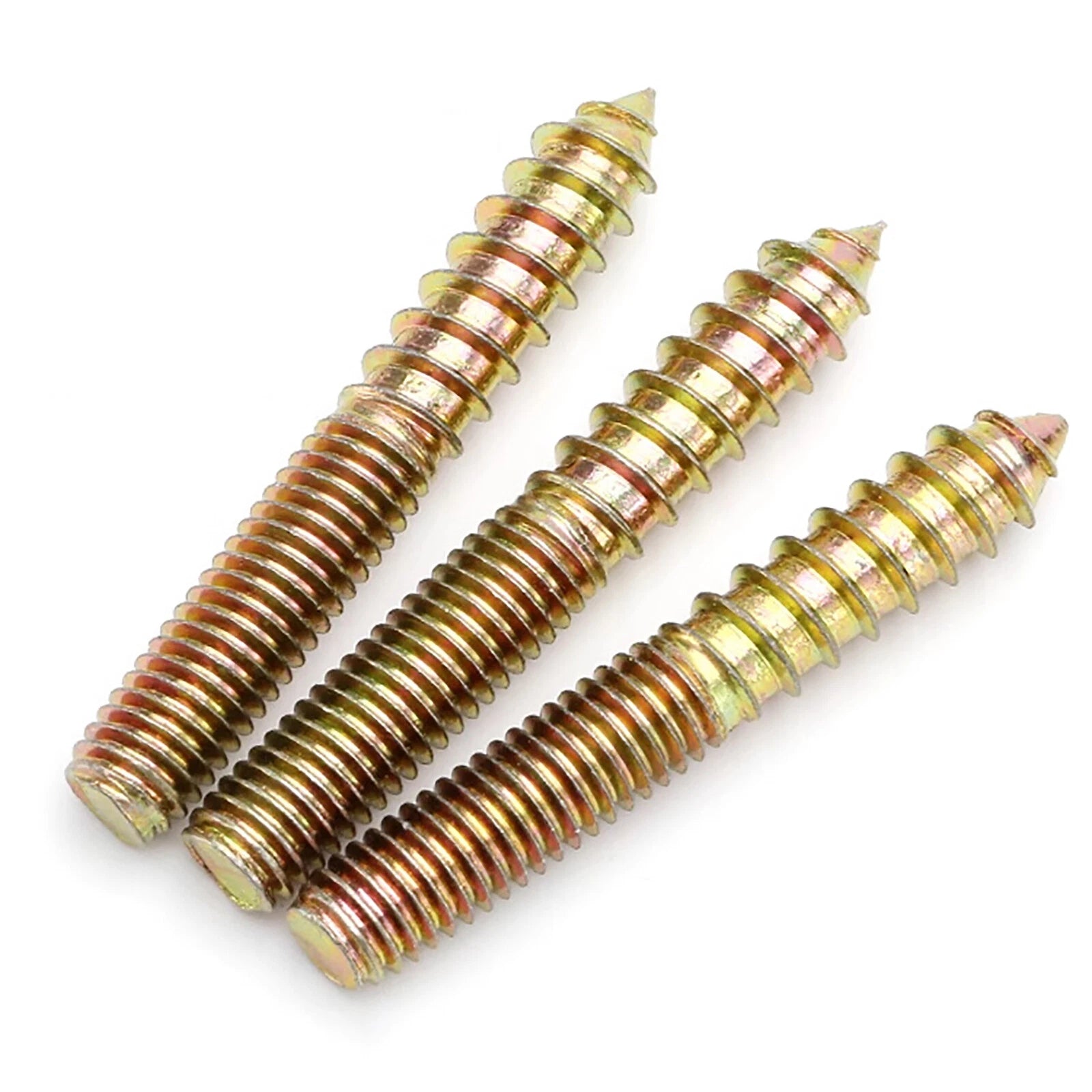 M6 M8 M10 4.8 STEEL WOOD TO METAL DUAL THREAD DOWEL SCREWS HANGER BOLTS
