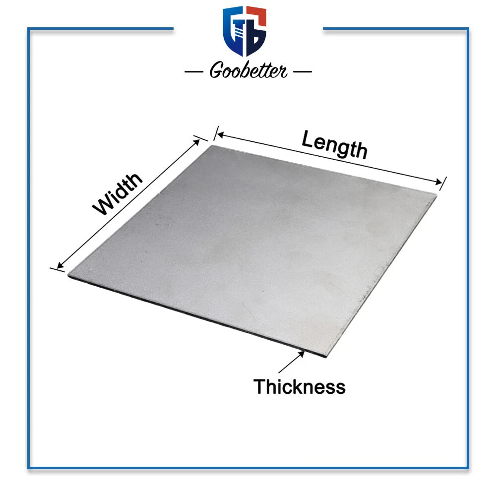 0.5/0.8/1/1.2~18mm Thick TA2 Pure Titanium Plate Ti Metal Sheet Board 100~200mm