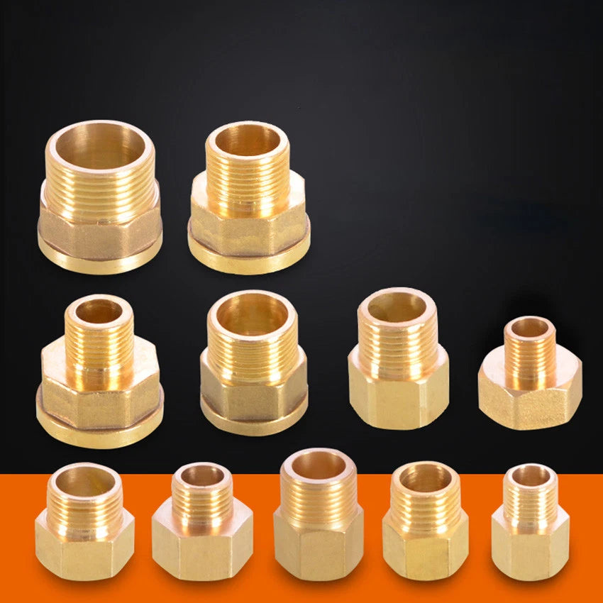 Brass BSP Reducing Bush — Male × Female Straight Pipe Fitting