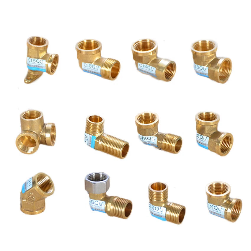 Brass NPT Pipe Fittings – 1/2" & 3/4" Male Female Thread Adapter Connector