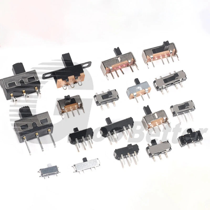 Miniature Slide Switch SPDT 2-Position PCB Mount — SS/SK Series, DC 24V
