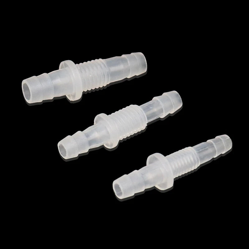 Plastic Bulkhead Fitting & Straight Hose Barb Connector — M6 to M16, Reducing & Equal