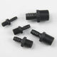 NPT Male Straight Barb Hose Connector — PE Plastic, Air & Water, 1/8" to 3/4"