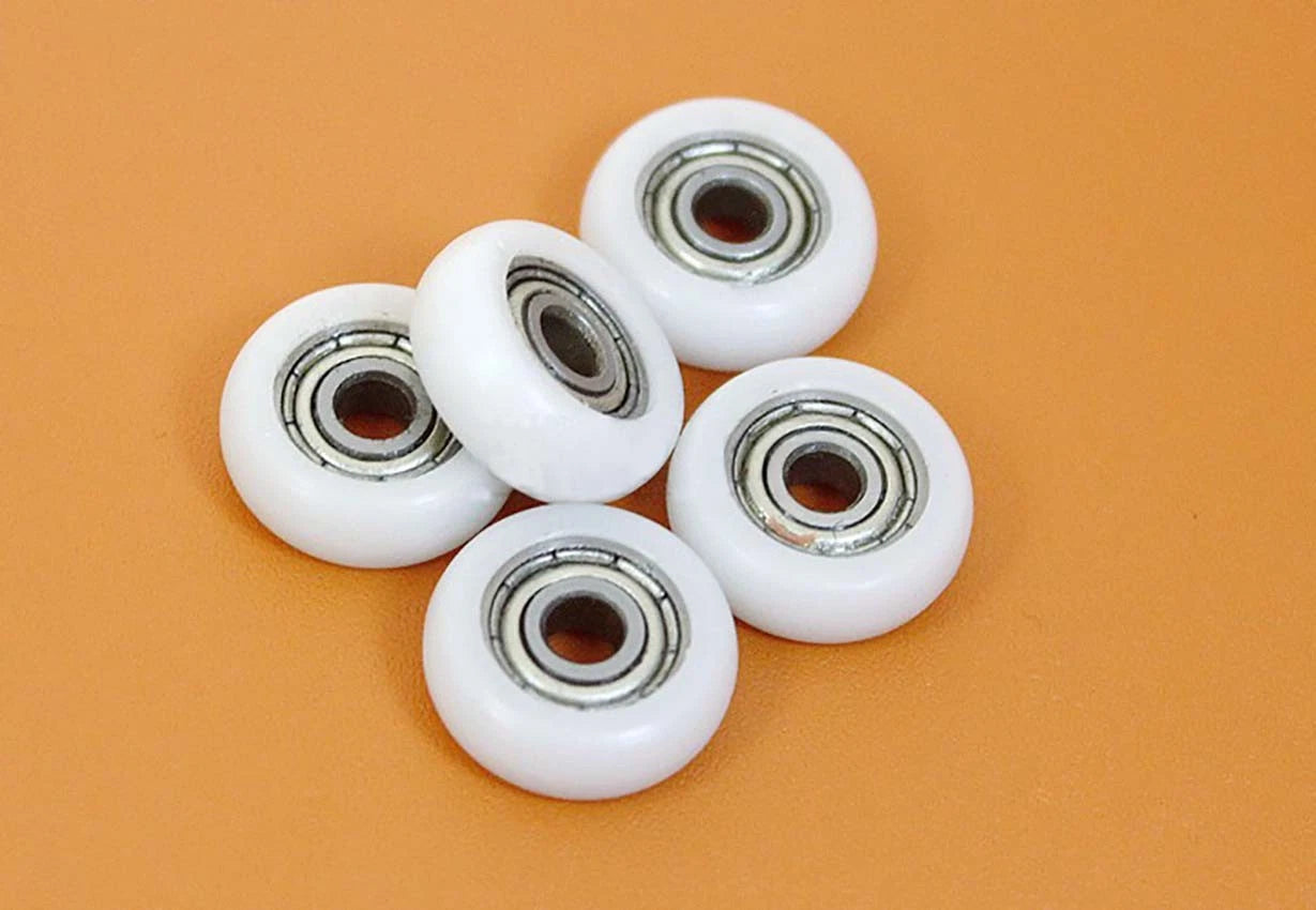 Arc R Nylon Plastic Pulley Wheel 604ZZ Deep Groove Ball Bearing 4x16x6mm POM