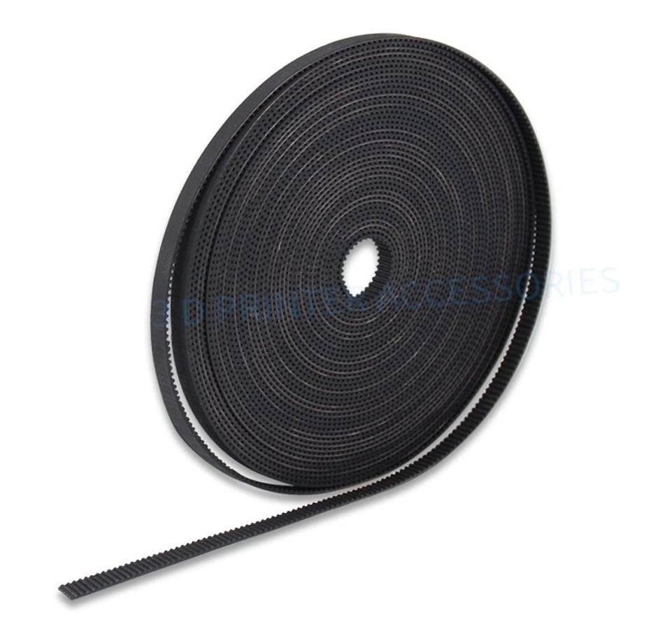 Rubber & PU Steel Wire GT2 Open Timing Belt — 6mm & 10mm Width for 3D Printers and CNC Machines