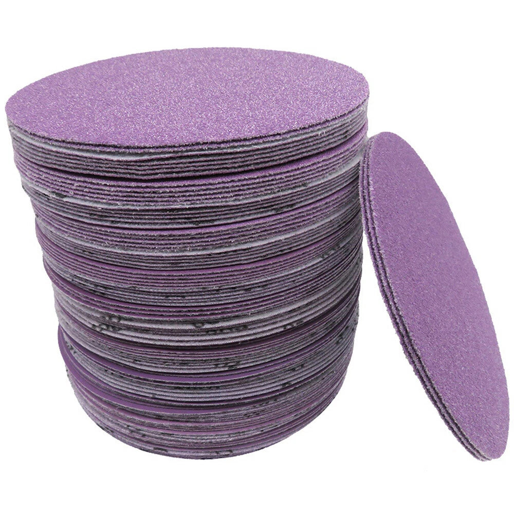 5" 125mm Purple Hook & Loop Sanding Discs 60-10000 Grit | Wet & Dry Sandpaper for Orbital Sanders