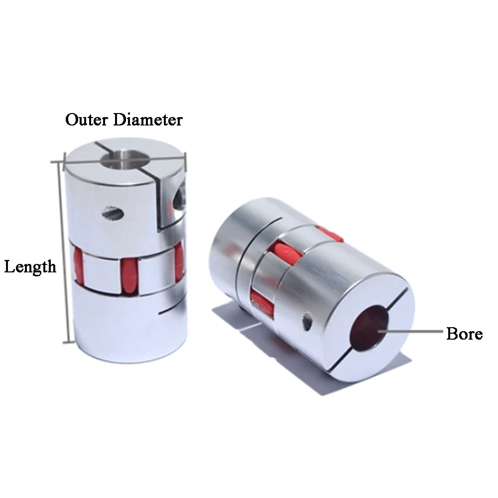 Alu Shaft Coupler Flexible Plum Spider Jaw Coupling Stepper Motor for 3D Printer