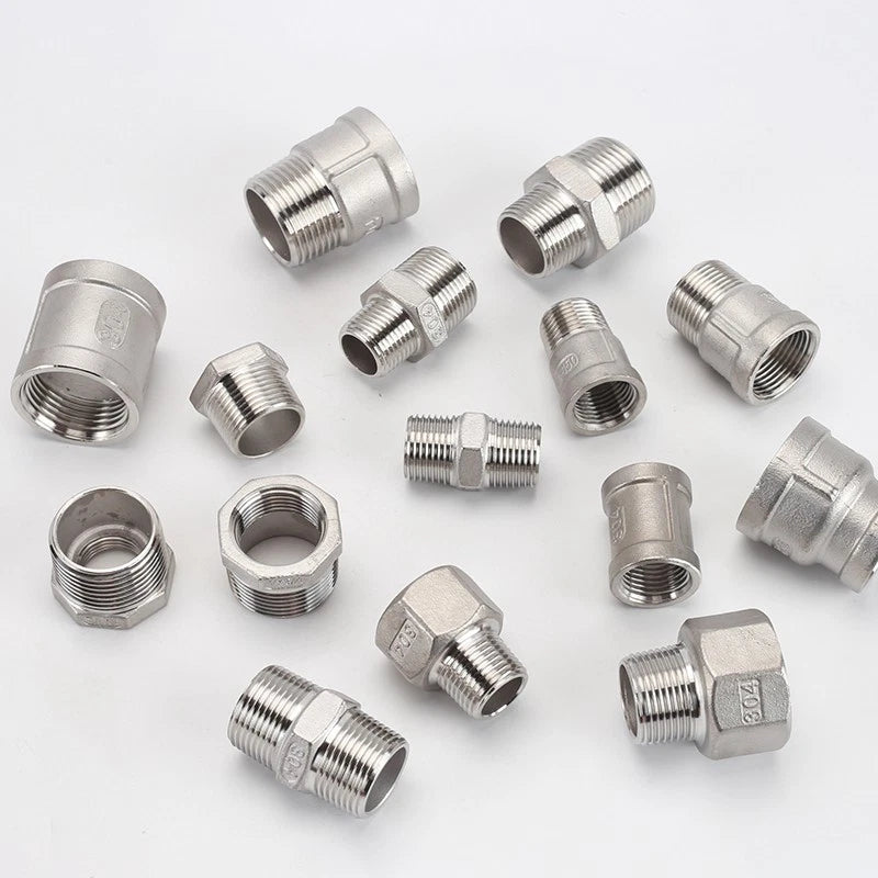 BSP Male Female Thread Connector – Stainless Steel Pipe Fittings (1/2" to 1")
