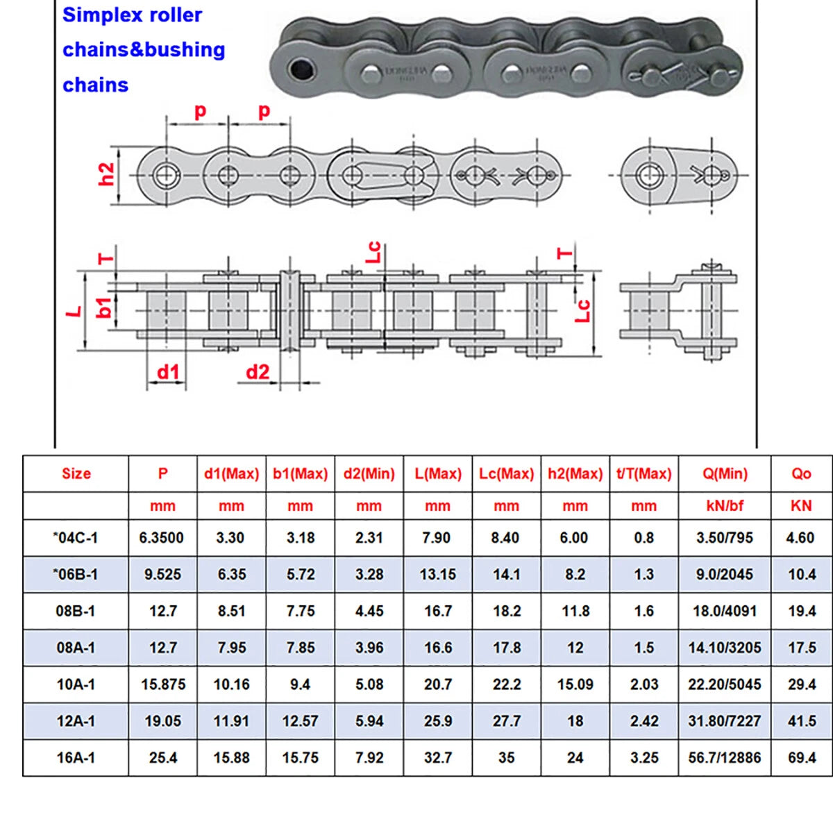 Roller Chain Connecting Links Simplex/Duplex Roller Heavy Duty for Bycicles Bike