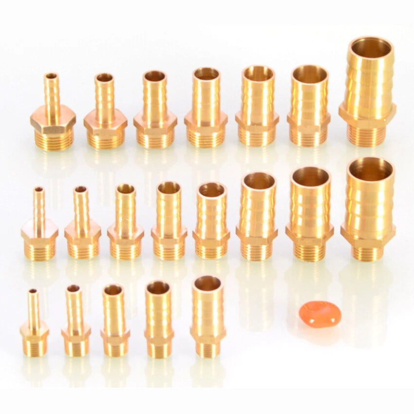 BSP Male & Female Thread Barb Hose Tail Connector — Air Fuel Water