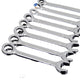 10pcs Combination Spanner Wrench Set Open End Torx & Hex Spanners Metric 4-11mm