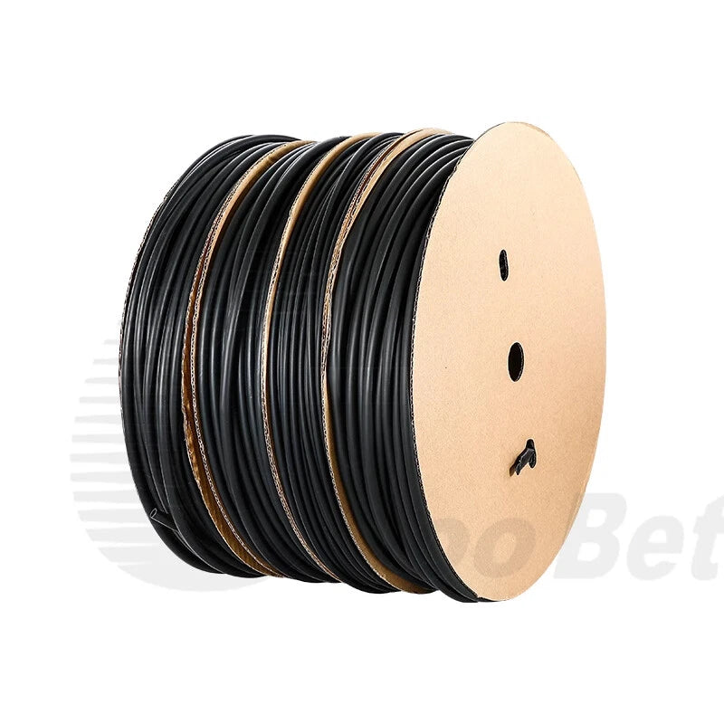 Black 2:1 Heat Shrink Tubing 3mm & 4mm — 5 Metre Roll, 600V Rated