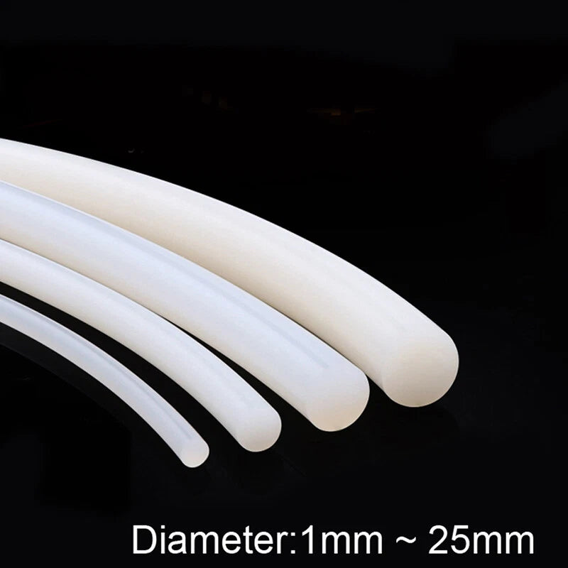 Silicone Round Rod Sealing Strip Waterproof Solid Silicone Wire Diameter 1~25mm