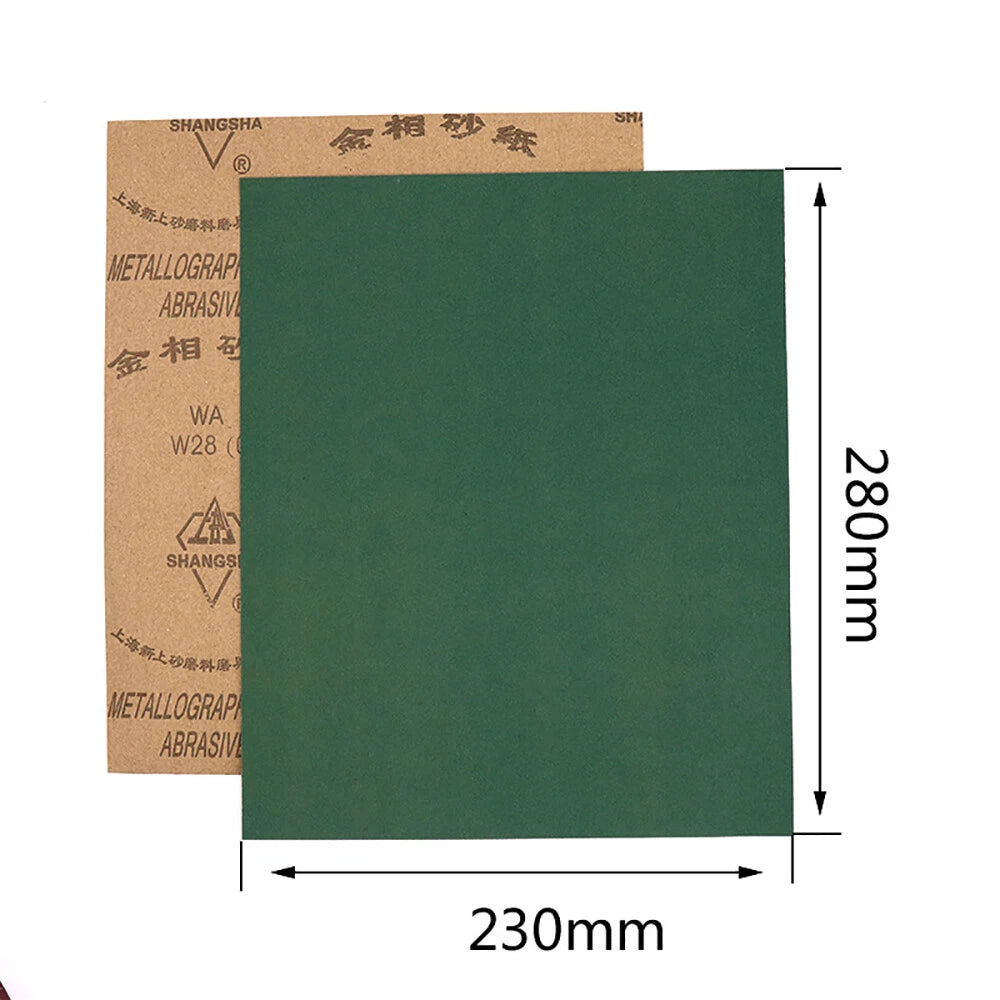 A4 Dry Sandpaper P280–P1200 | 230x280mm Aluminum Oxide Sheets for Wood Metal Paint