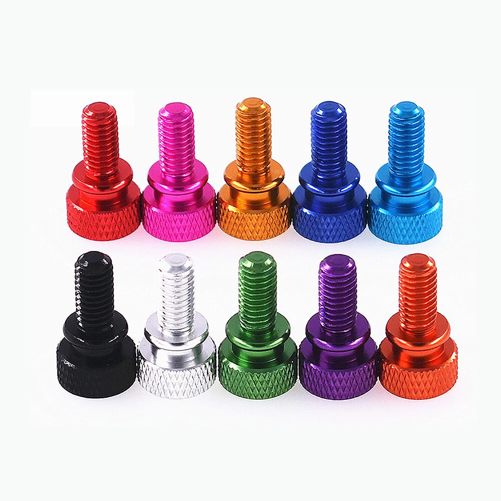 M6 x12mm Grip Knob Bolt Knurled Thumb Screw Flat Thumb Screws Hand Tighten Screw