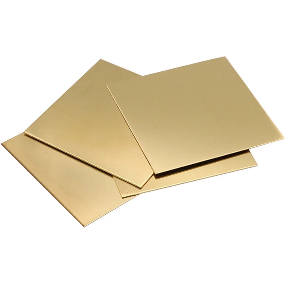 0.5mm to 4mm Thick H62 Brass Plate Sheet Copper Block DIY Copper Sheet Many Size - HomeDIYer