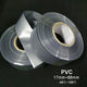 Silver PVC Heat Shrink Tubing — Flat Width 17mm to 300mm, Sold by the Meter