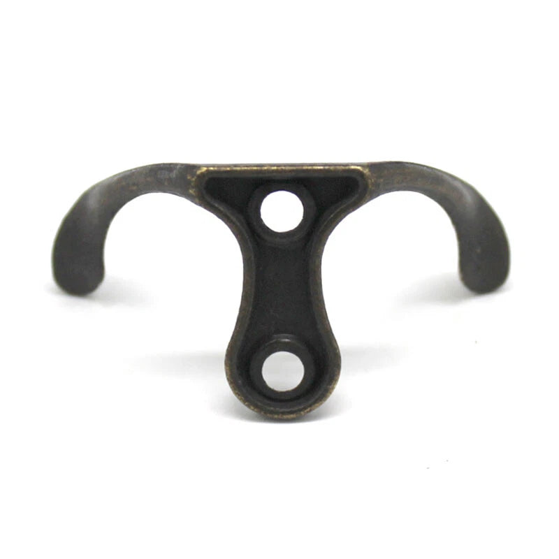 Coat Hooks Black Cast Iron Hat Coat Hook Double Robe Hook 51*27*20mm Wall Hooks
