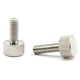 Knurled Thumb Screws Flat Head Hand Grip Knob 303 Stainless Steel M3 M4 M5 M6