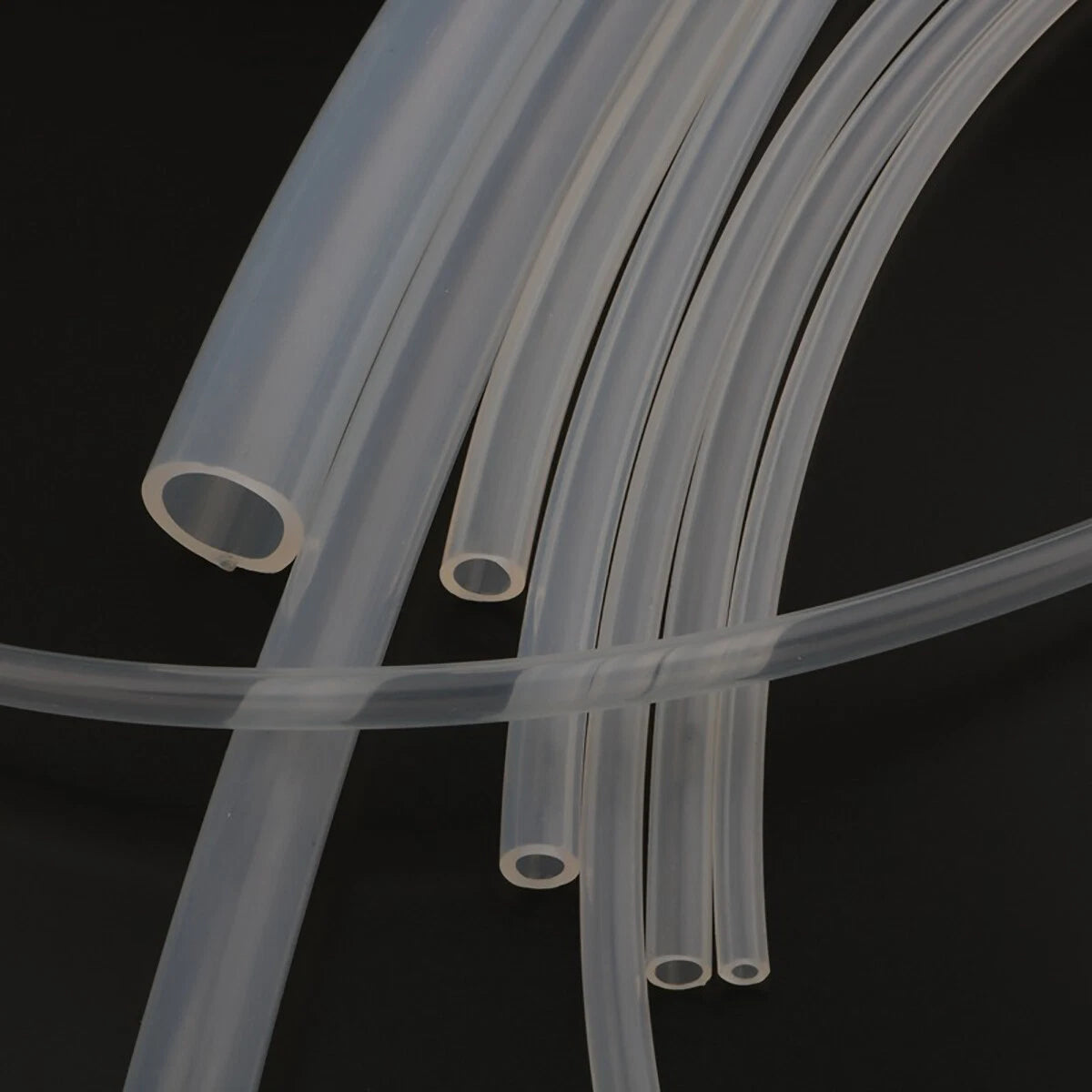 Food Grade Clear Silicone Tube – Beer, Milk & Beverage Hose Pipe (ID×OD)