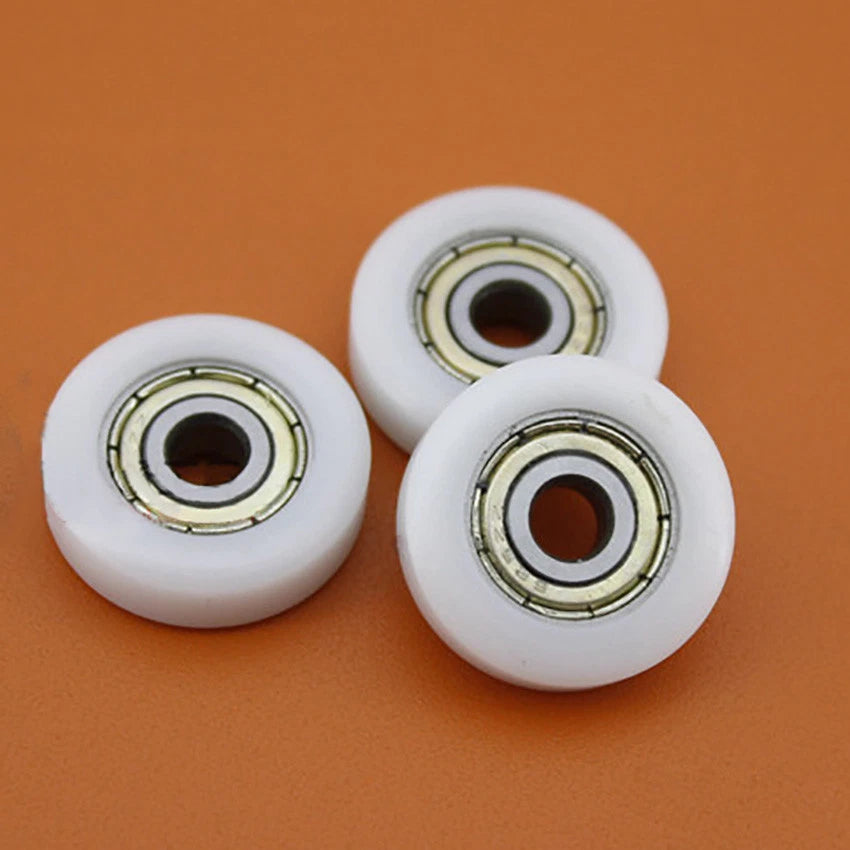 Nylon Plastic Plane Pulley Guide Wheels 625ZZ Deep Groove Ball Bearing 5x22x7mm