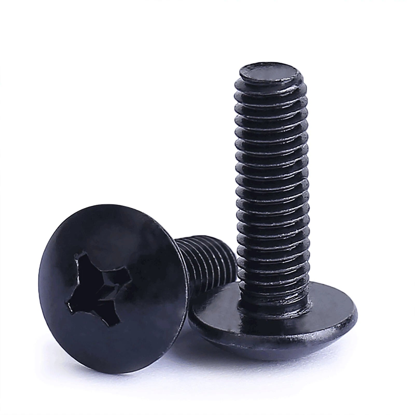GooBetter Fastener Black Phillips Machine Screws – Pan & Truss Head Zinc-Plated Steel M3 to M6