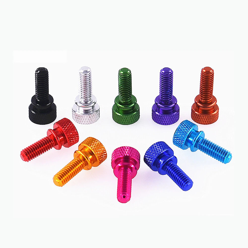 M6 x14mm Grip Knob Bolt Knurled Thumb Screw Flat Thumb Screws Hand Tighten Screw