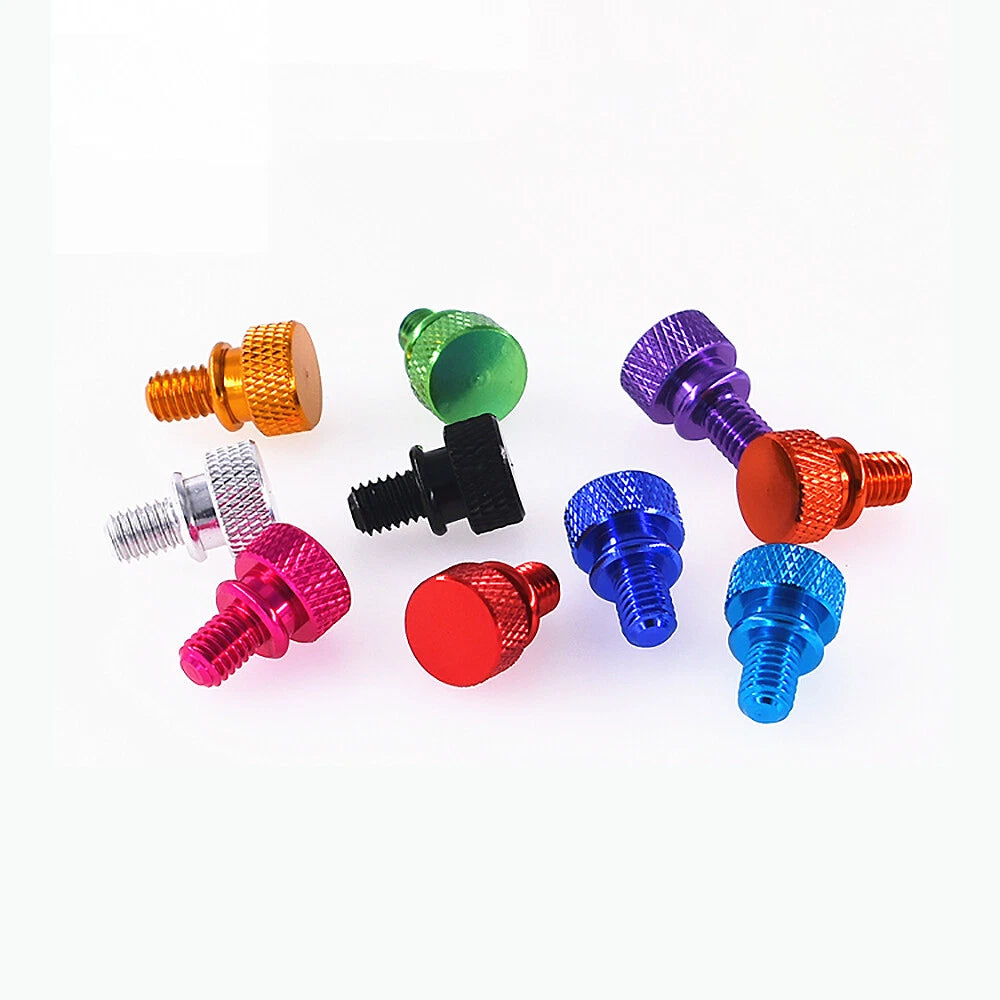 M6 x 8mm Grip Knob Bolt Knurled Thumb Screw Flat Thumb Screws Hand Tighten Screw
